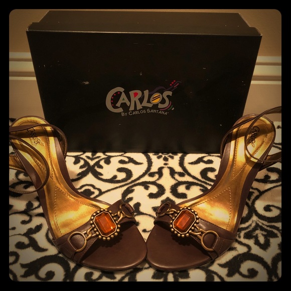 Carlos Santana jeweled heels size 10 - Picture 1 of 5